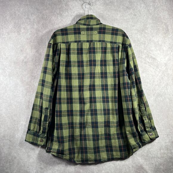 Duluth‎ Trading Co. Magnet Free Swingin' Flannel Relaxed Fit Shirt Mens Large - Picture 4 of 8